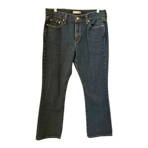 Levi’s 515 Boot Cut Jeans, Size M, Dark Wash.